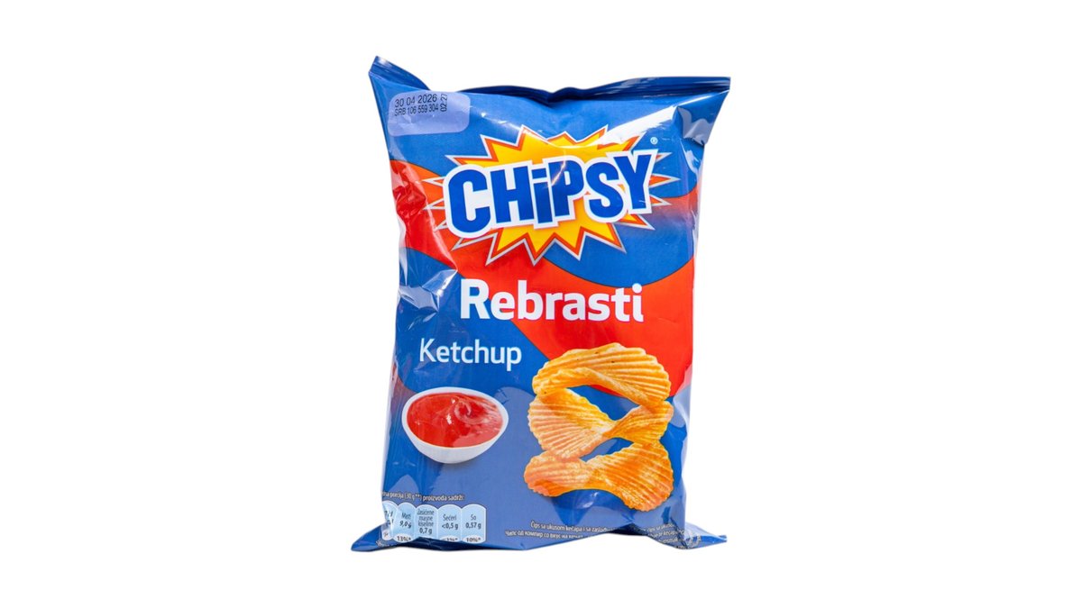 Chipsy Rebrasti Ketchup 60g