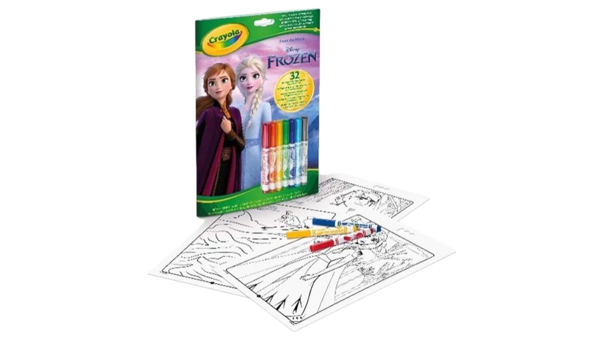 Male- & aktivitetsbog m. 7 tuscher Disney Frost, Crayola 1 stk.