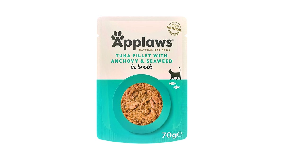 Applaws Tuna Fillet With Anchovy & Seaweed in Broth 70gr