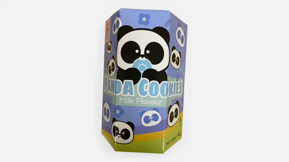 Tokimeki Panda cookies matcha flavour | Helmi Oriental Food Shop