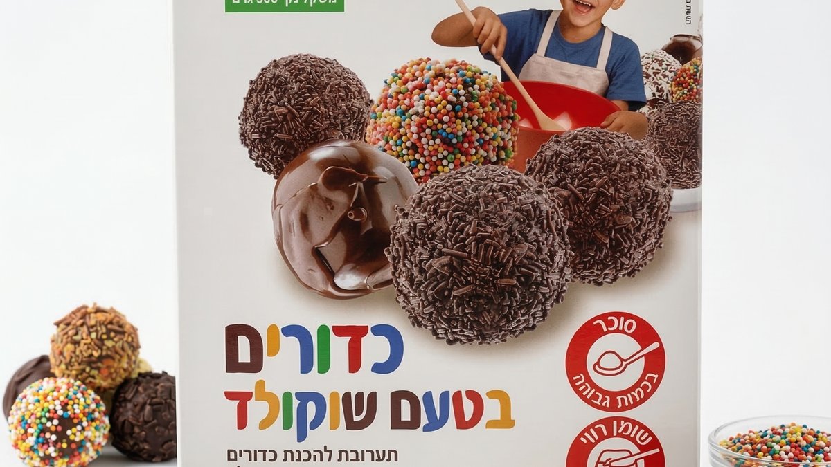 תערובת להכנת כדורים בטעם שוקולד