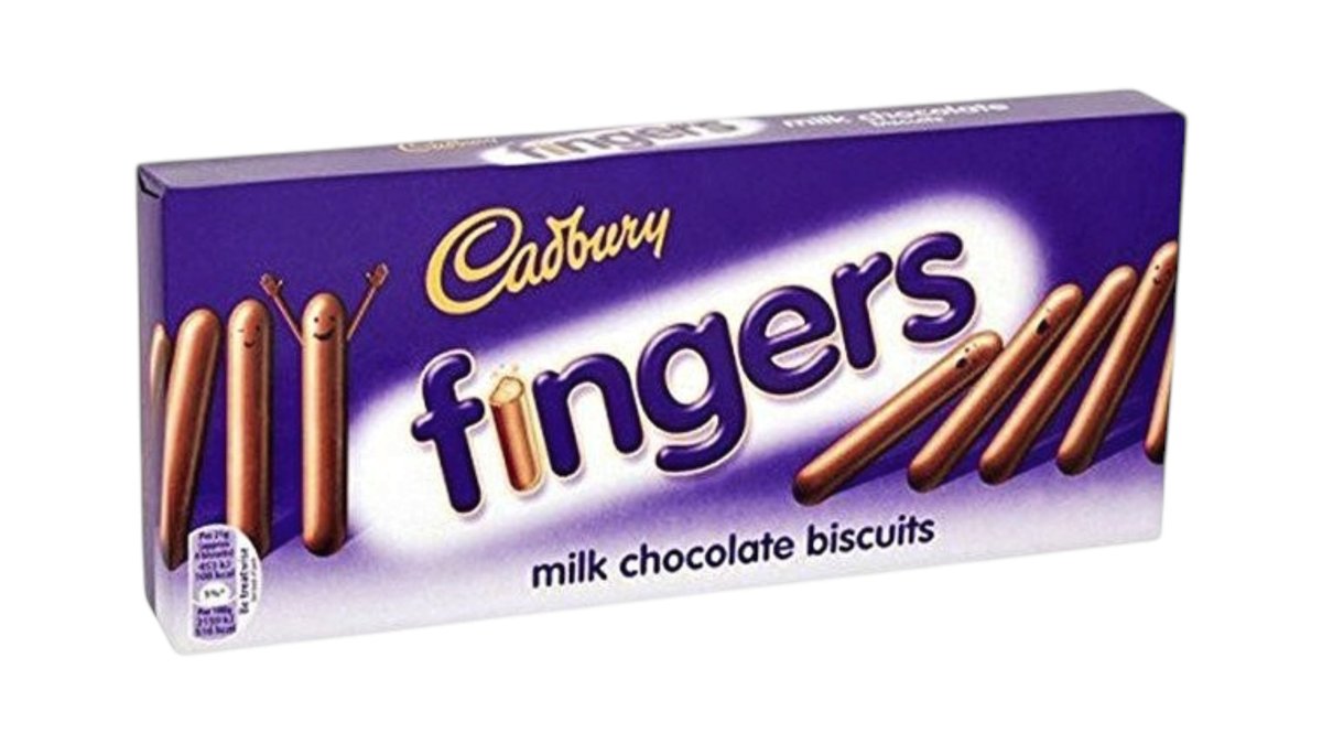 CADBURY Dairy Milk Fingers Milk Chocolate Covered Biscuits 114g ...