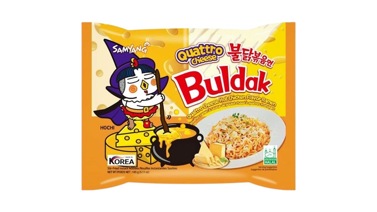 BULDAK HOT CHICKEN FLAVOR RAMEN QUATTRO CHEESE 145g
