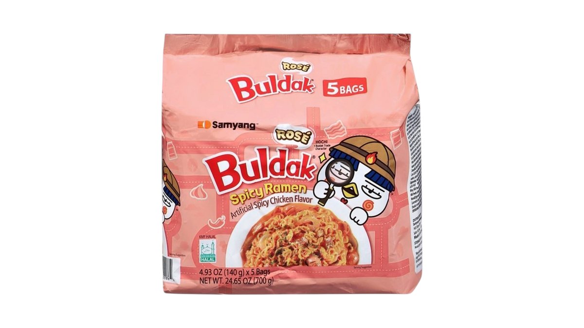 BULDAK HOT CHICKEN FLAVOR RAMEN ROSE 5 PACK