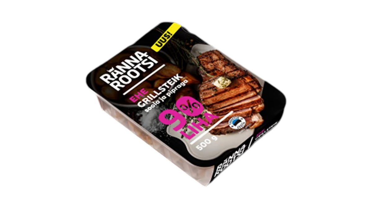 Rannarootsi EHE grillsteik soola ja pipraga 500g seaseljakarbonaadist