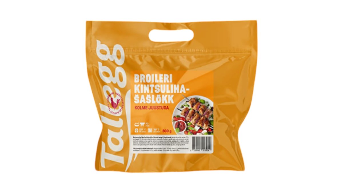 Tallegg broileri kintsulihašašlõkk kolme juustuga 800g