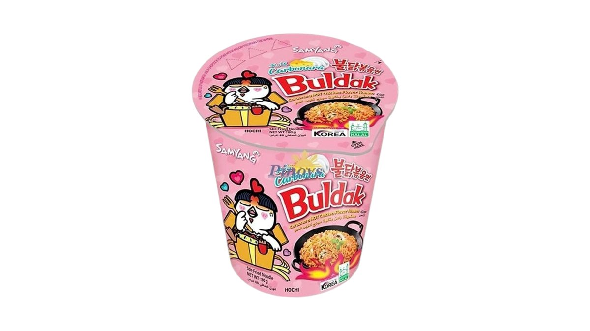 BULDAK HOT CHICKEN FLAVOR RAMEN CARBONARA CUP 100g