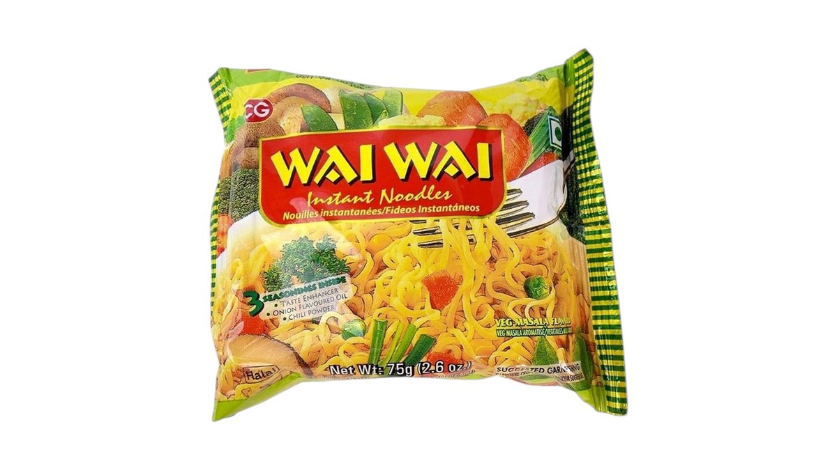 WAI WAI VEGETABLE FLAVORED 75g