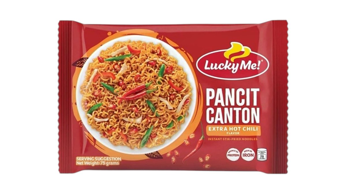 LUCKY ME PANCIT CANTON EXTRA HOT CHILLI FLAVOUR 75g