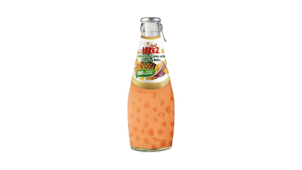 LAZEZ MIXED FRUIT JUICE WITH POPPING BOBA 290ml