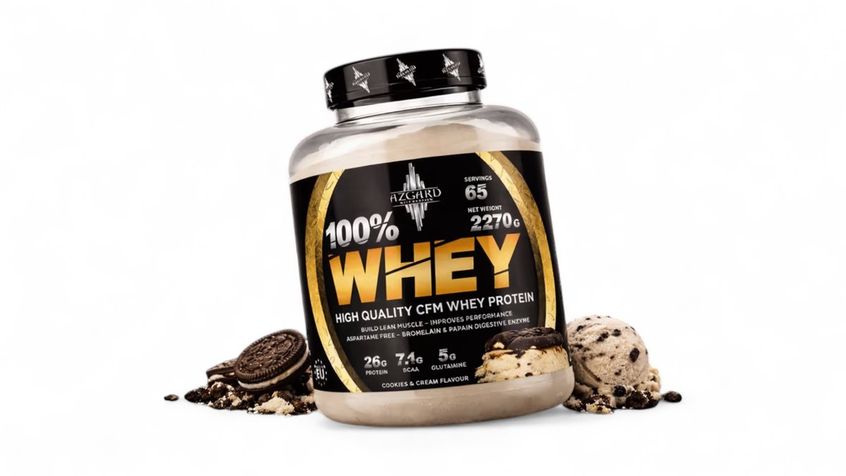 CFM 100% WHEY Cookies Cream 5Lbs | VIP Supplements Omonoias | Wolt