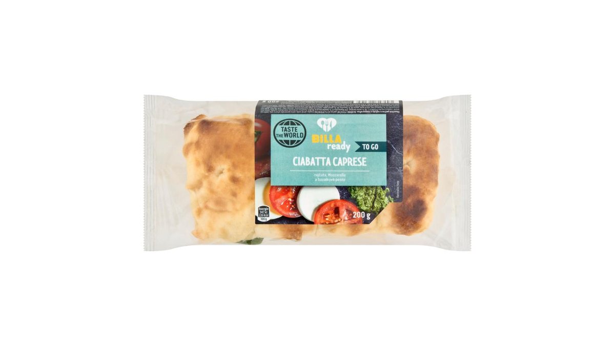 BILLA Ready Ciabatta Caprese 200g