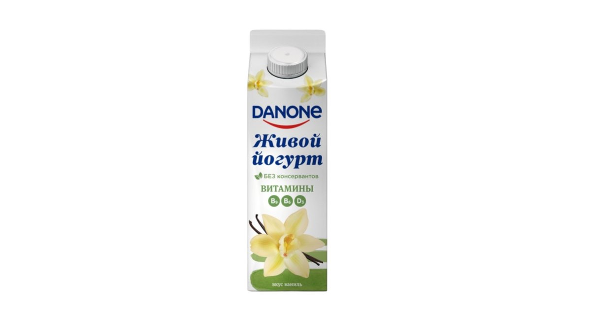 Йогурт питьевой Danone ваниль 850 г