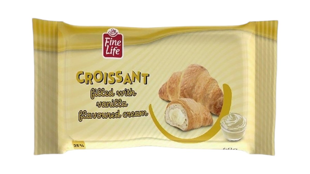 FINE LIFE CROISSANT FILLED WITH VANILLA CREAM 60g