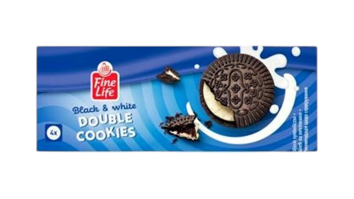 FINE LIFE BLACK AND WHITE DOUBLE COOKIES 60g