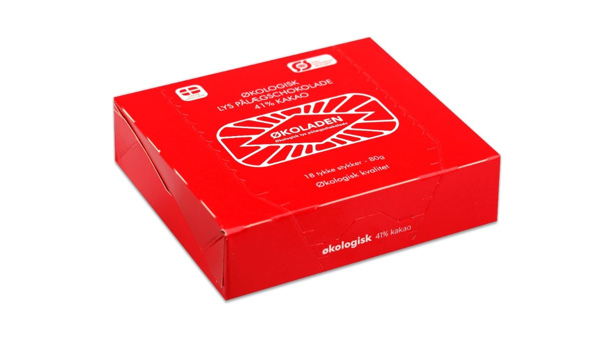 Økoladen lys pålægschoko øko 120 g