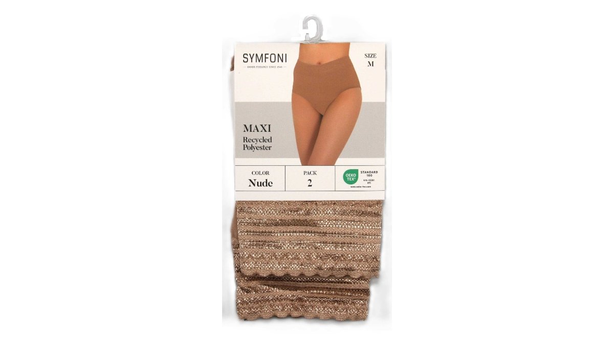 Maxi trusser 2 pak str. M amber, Symfoni 2 stk.