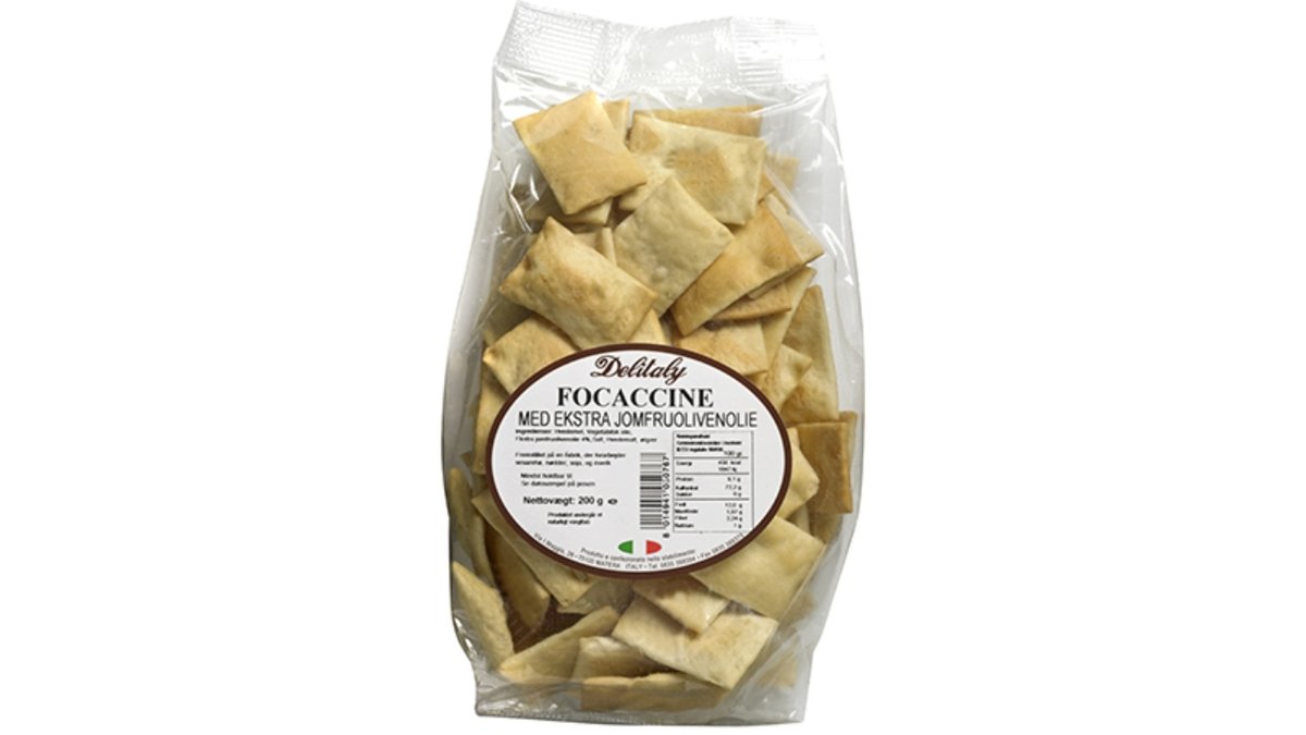 Foccacine m/olivenolie 200 g