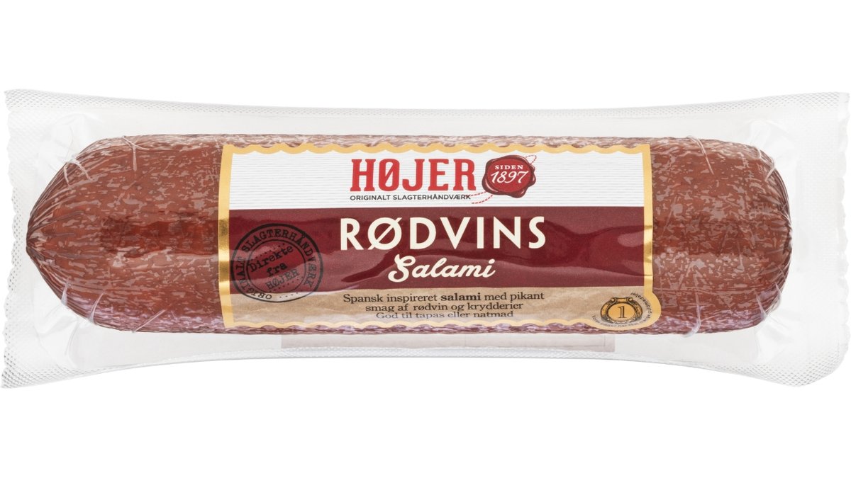 Rødvins salami 200 g