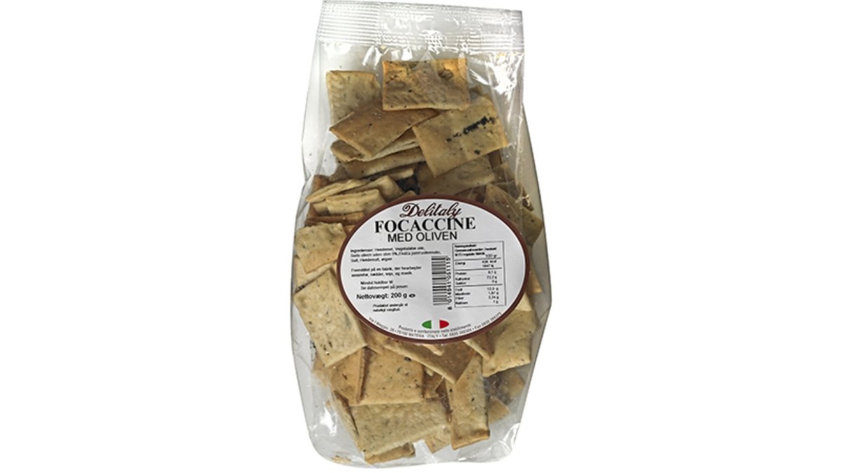 Foccacine m/oliven 200 g