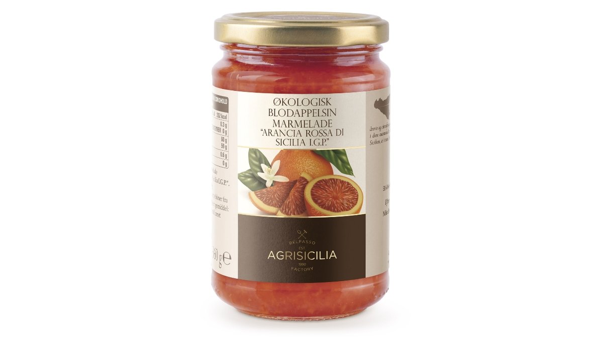 Blodappelsin marmelade øko 340 g