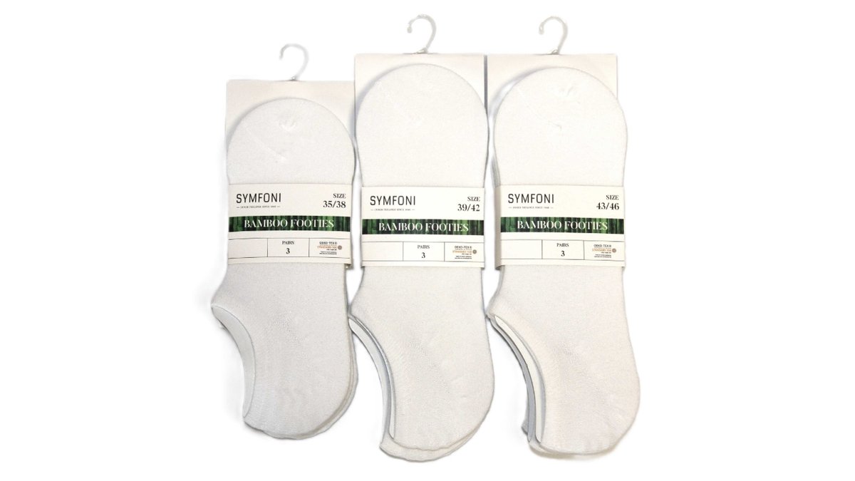 Bamboo Footies 3 Pk 35/38