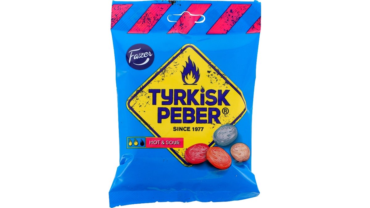 Fazer Tyrkisk Peber hot/sour 150 g