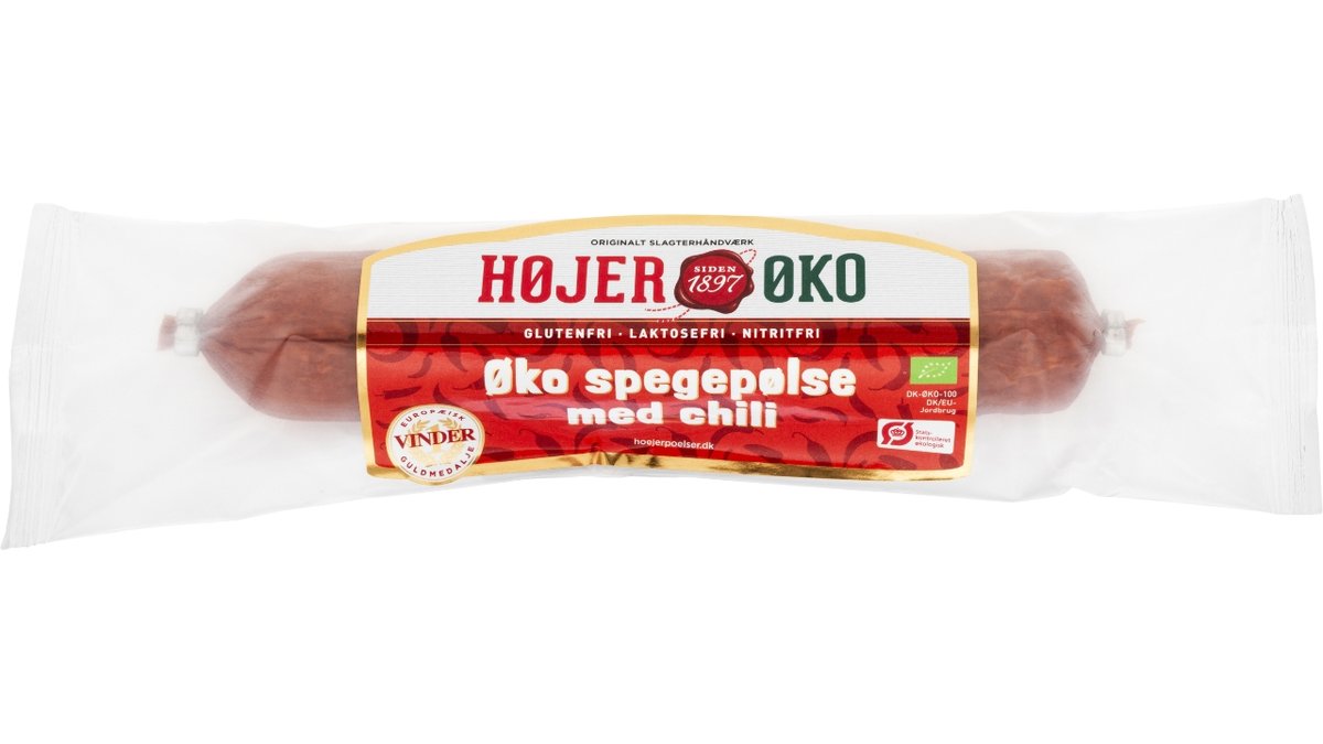 Spegepølse Stærk Chili Øko