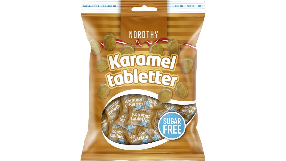 Nordthy karamel bolcher sf 180 g