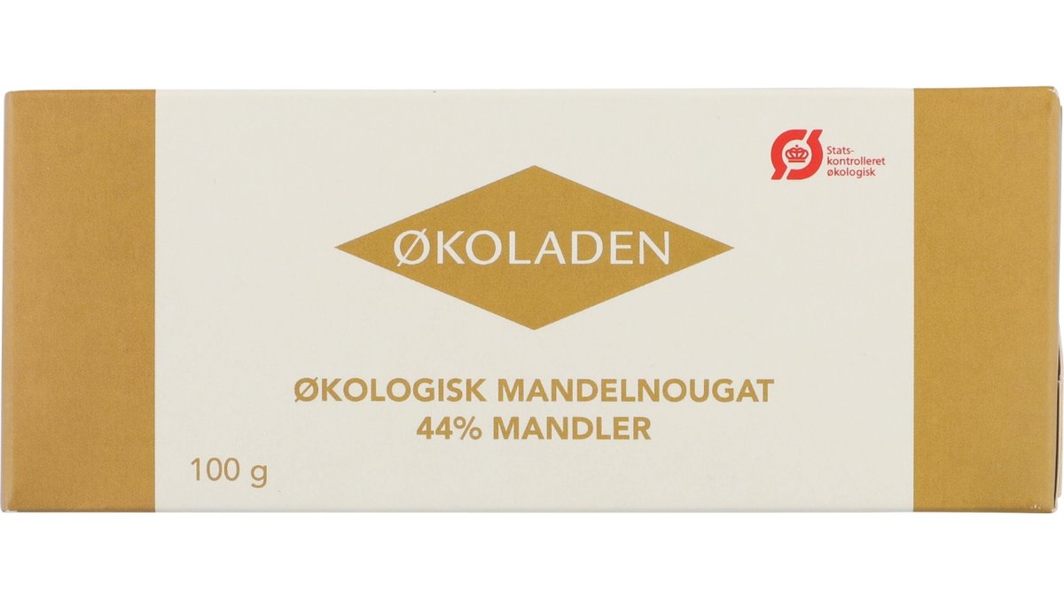 Økoladen mandelnougat øko 100 g