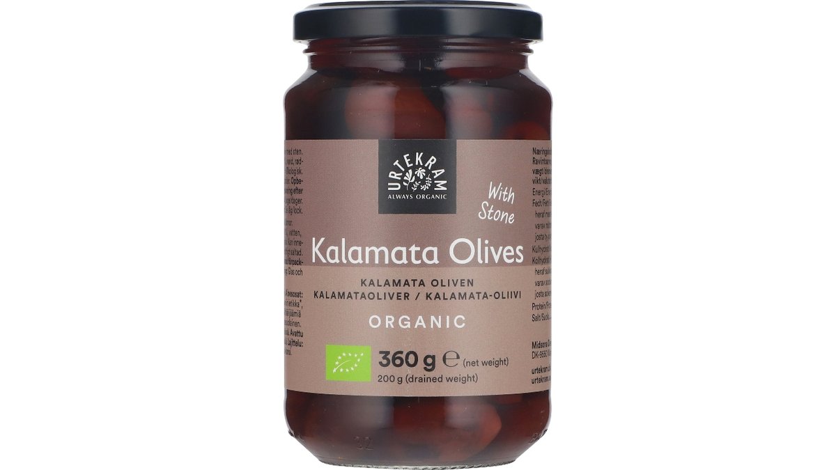 Urtekram Oliven Kalamata øko 200 g
