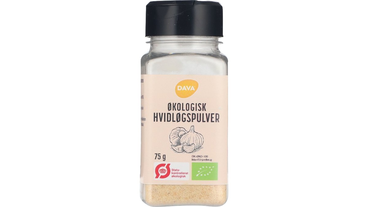 Dava hvidløgspulver øko 50 g