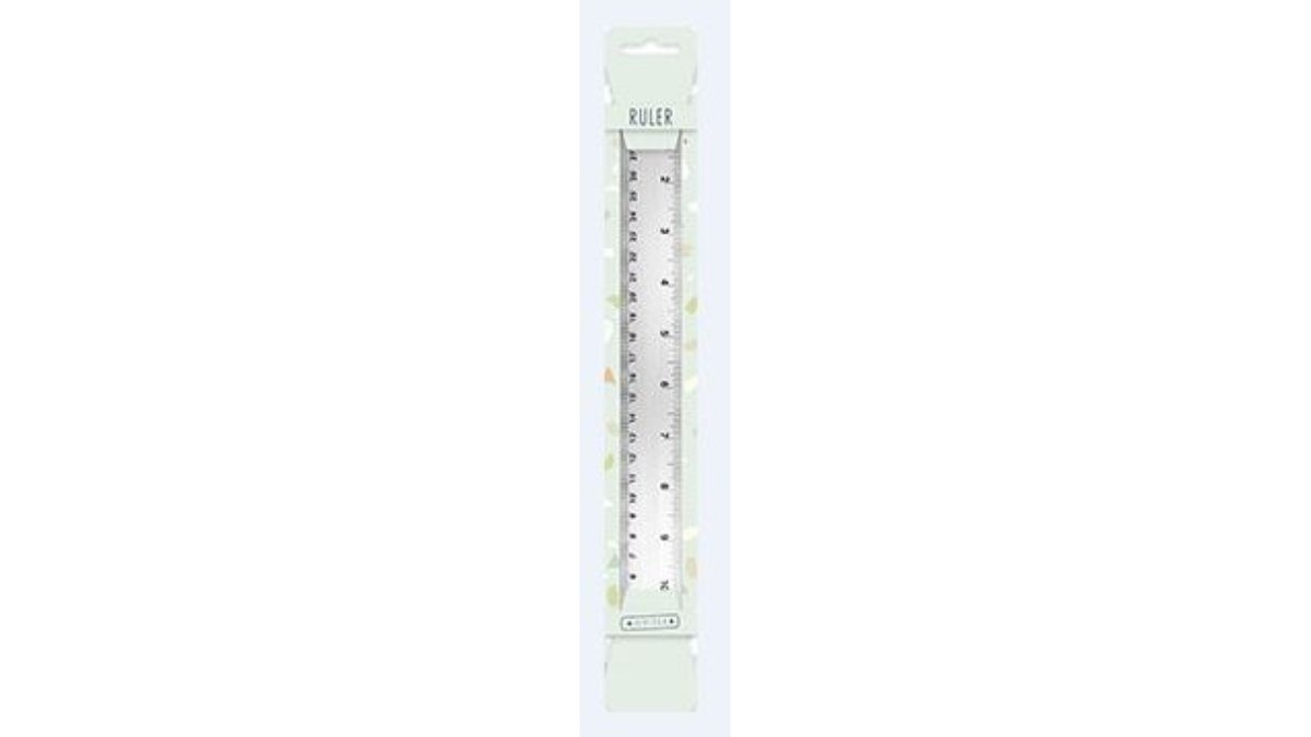 Lineal aluminium 30 cm 1 stk.