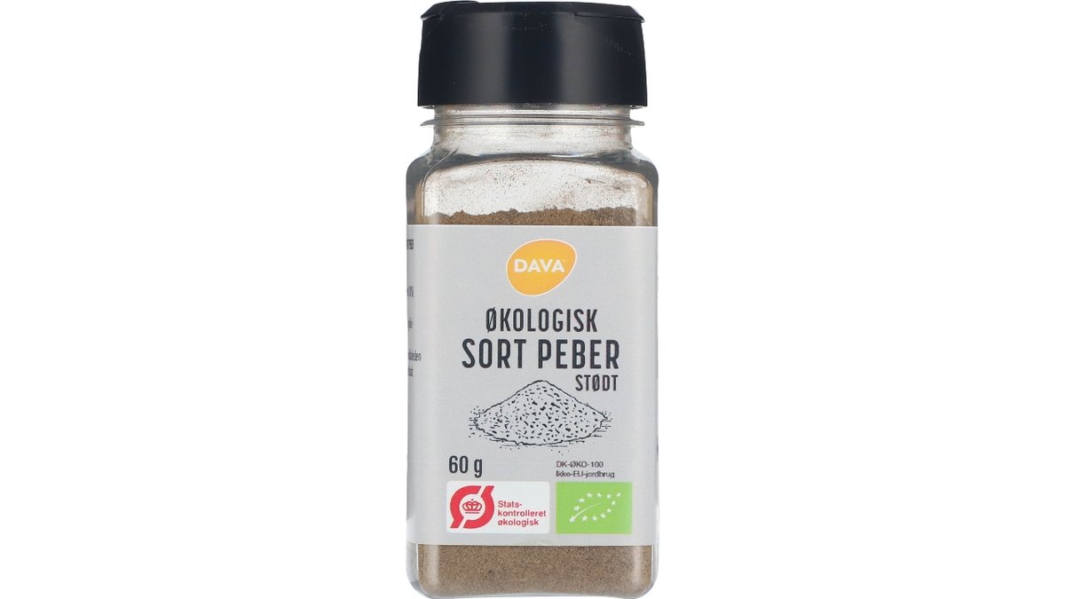 Dava stødt sort peber øko 60 g
