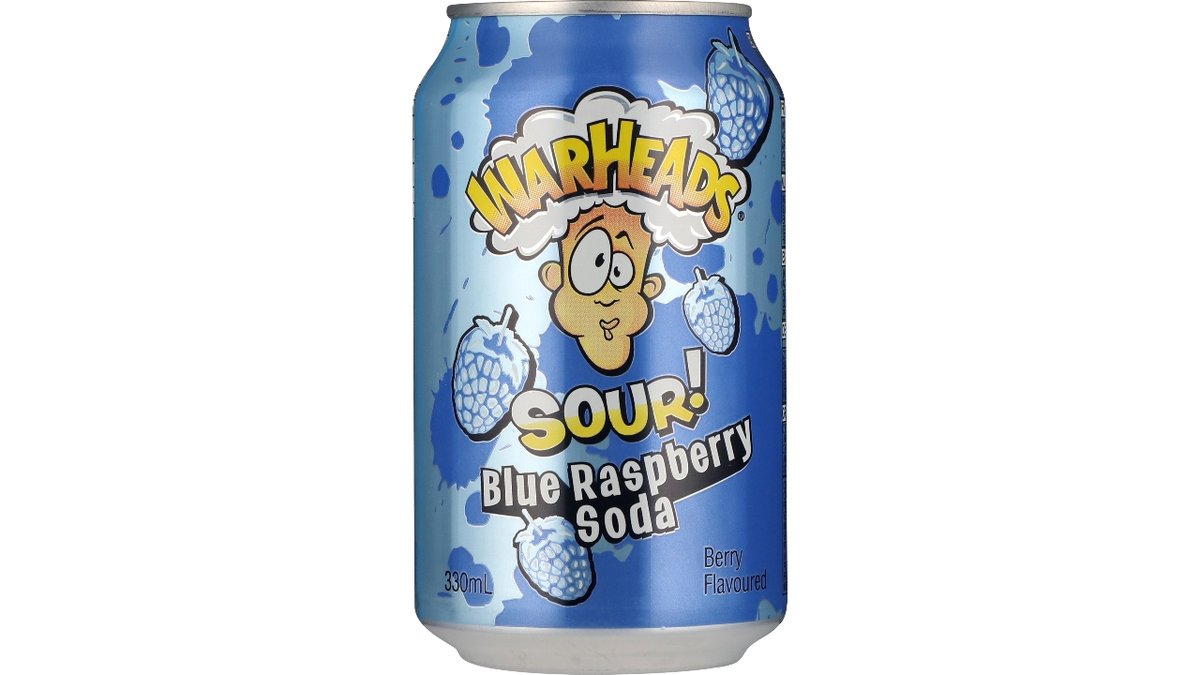 Blue raspberry sour soda 330 ml