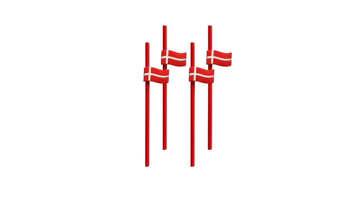 Royal sugerør silikoneflag