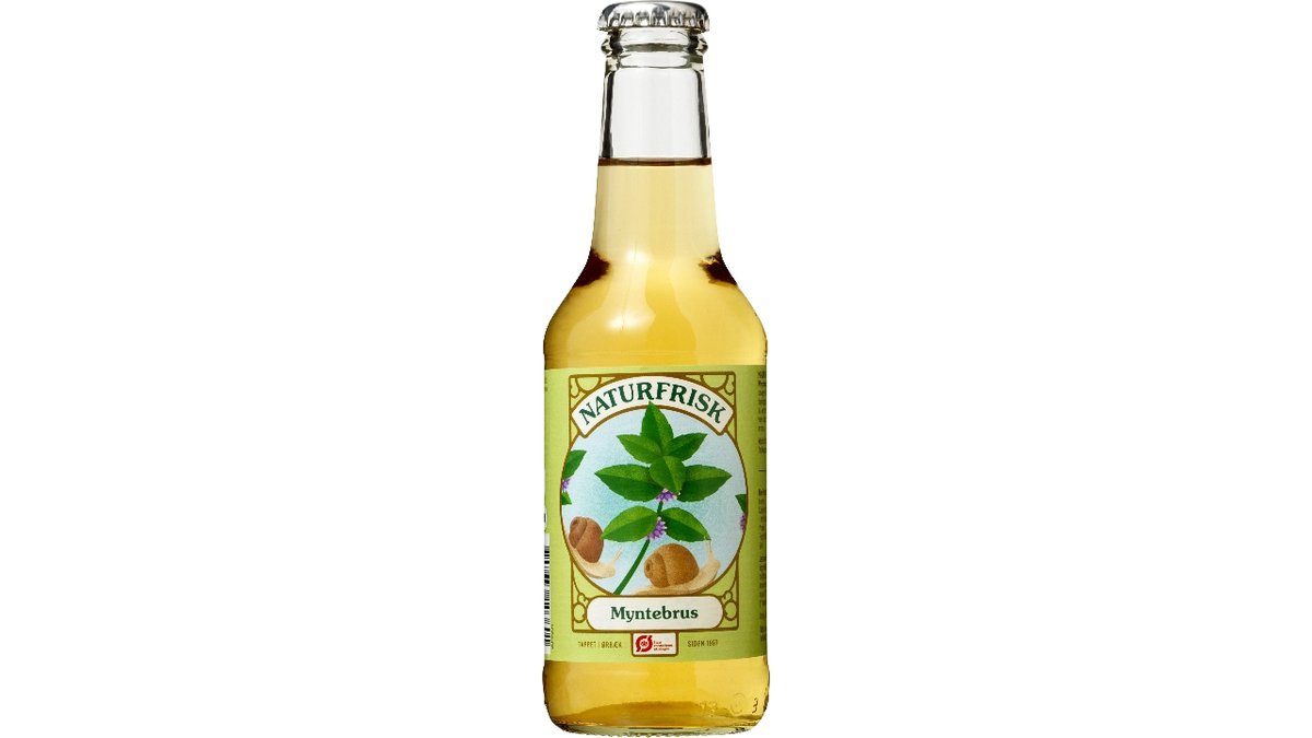 Naturfrisk myntebrus 25 cl øko 250 ml