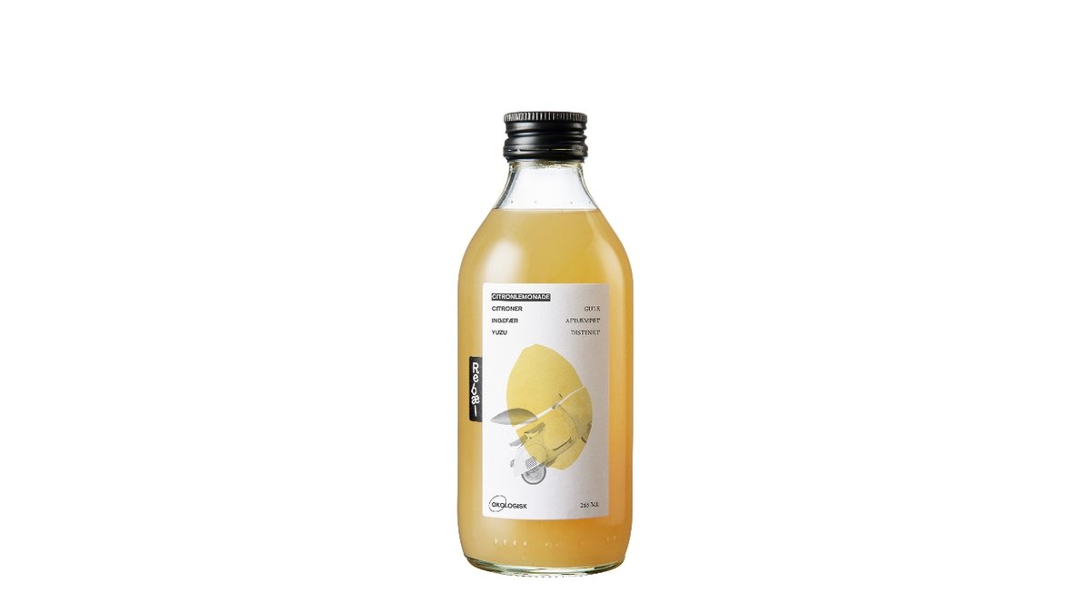 Citronlemonade m. ingefær & honning øko. Rebæl 500 ml