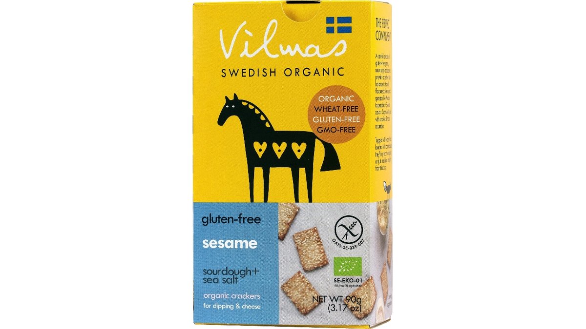 Glutenfri sesam crackers øko 120 g
