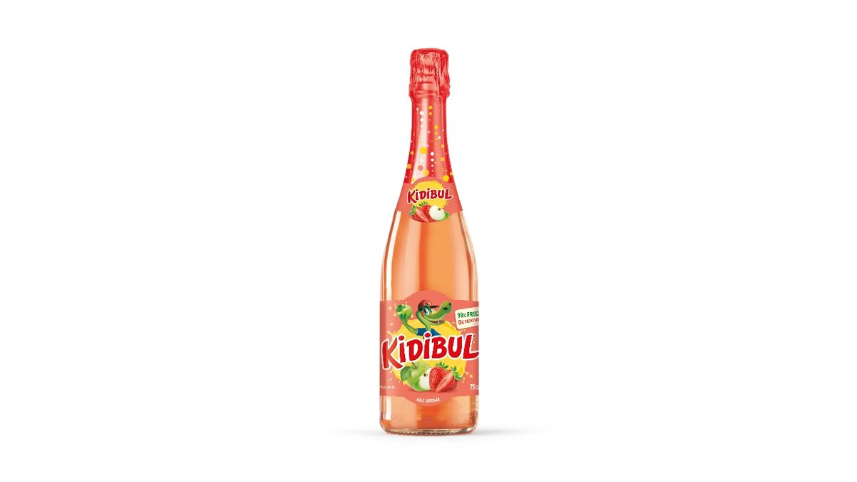 Kidibul æble-jordbær 750 ml