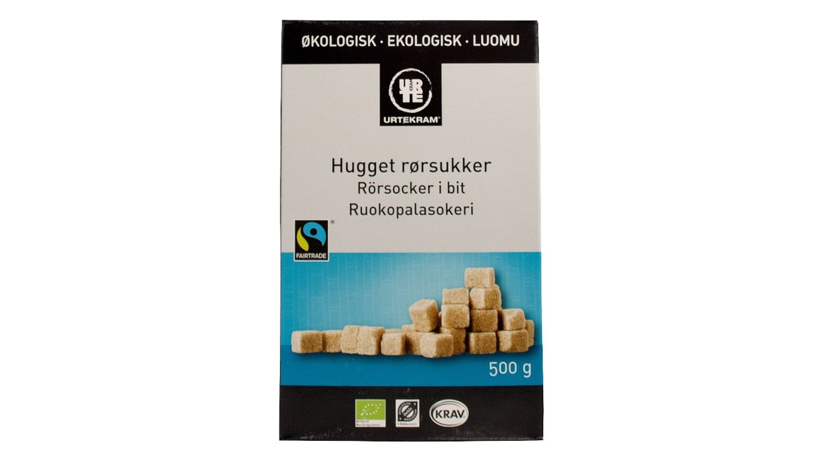 Urt. Rørsukker Hugget 500G Øko