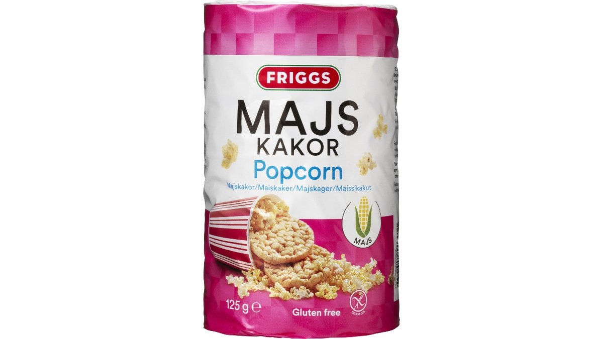 Majskager popcorn, Friggs 100 g