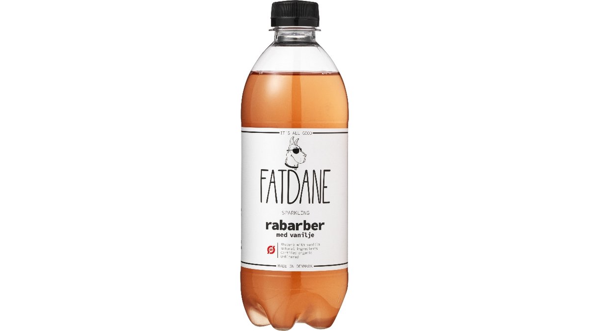 Fatdane rabarer vanilje øko 500 ml