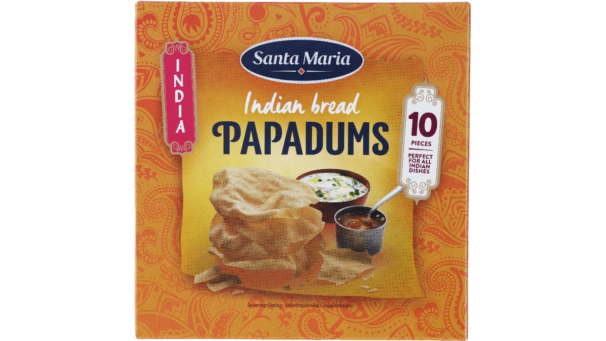 Santa Maria papadums 110 g 110 g