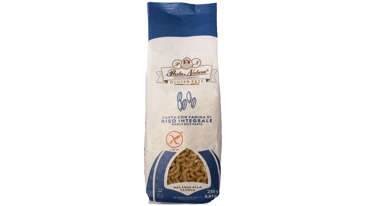 Pasta fuldkornsris glf 250 g