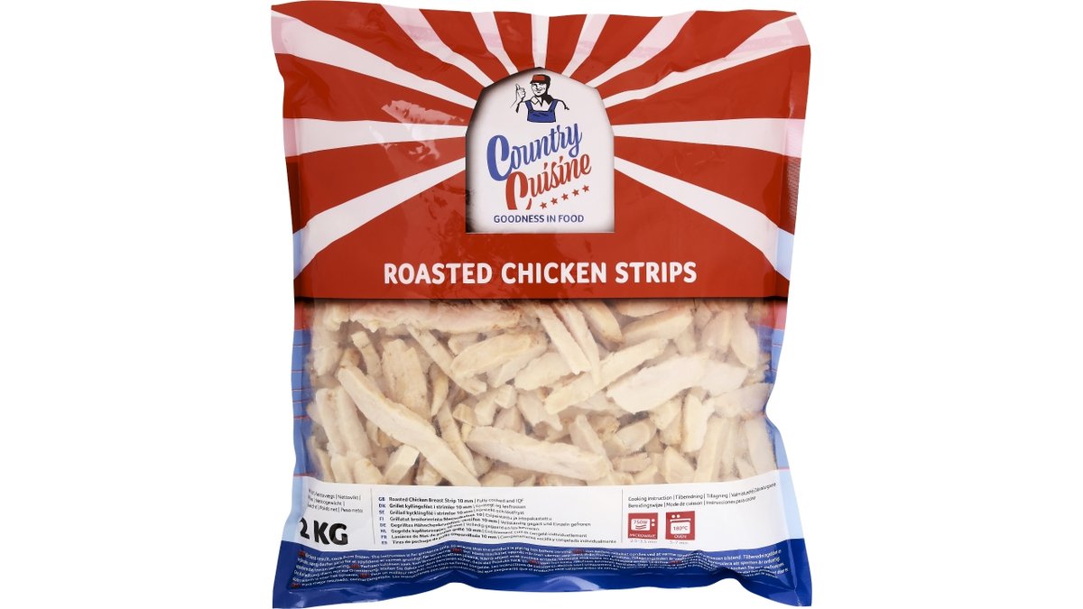 Kyllingestrimler, stegt 2000 g