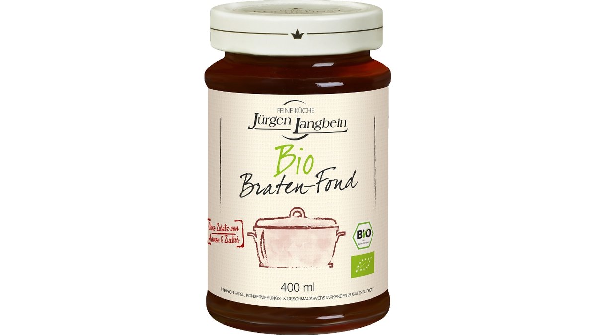 Langbein svinekødsfond øko 400 ml