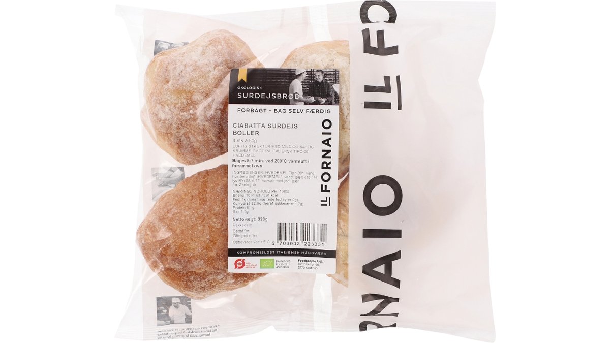 Ciabatta Surdej Boller 4St Øko