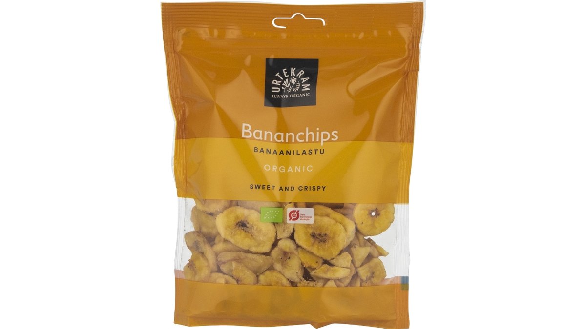 Uk Chips Banana Øko 100G