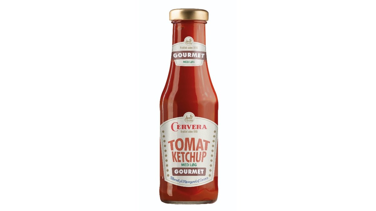 Tomatketchup m/løg gourmet 500 g